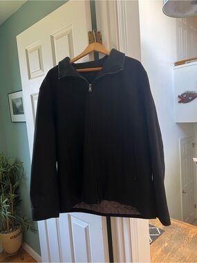 Calvin Klein Black Full-Zip Collar Jacket